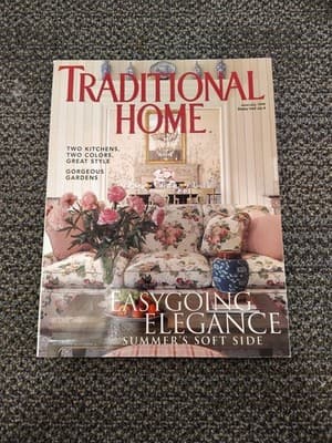 TRADITIONAL HOME MAGAZINE ~~ June/July 1999 ~~ Easygoing Elegance ~~ B-2-3
