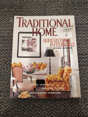 TRADITIONAL HOME MAGAZINE May 1999 Irresistible Interiors 1999 Design Awards