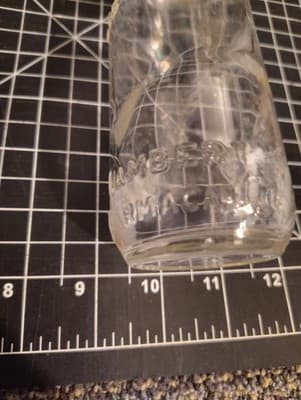 Vintage Clear Listerine Glass Bottle, No Chips Or Cracks - Thumbnail 3