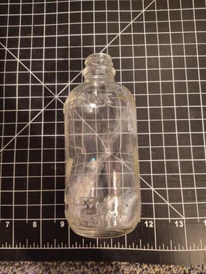 Vintage Clear Listerine Glass Bottle, No Chips Or Cracks