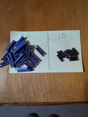 611 KNEX Rods & Connectors Mix Standard Classic Parts Replace K'NEX - Thumbnail 4