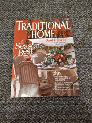 Traditional Home Magazine November/December 2013 Seasons Best/holiday/decorating