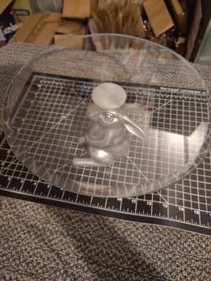 New Rabbit Bunny 9.5 In X 6.75 In. Pedestal Metal Cake Cheese Stand - Thumbnail 5