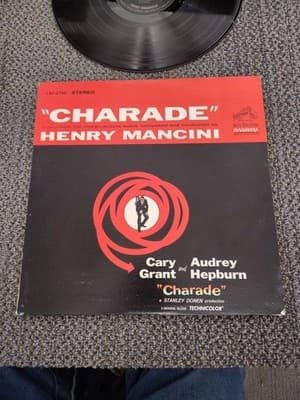 EX original 1963 RCA Stereo LP HERY MANCINI Charade Audrey Hepburn VG