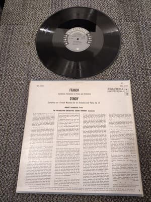 ROBERT CASADESUS:Franck D'Indy SYMPHONIES US Columbia STEREO WL PROMO box r11 - Thumbnail 2