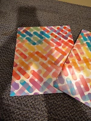2 x Vintage Carolina Pad Studio C Two-Fold Folder Organizers Techno By Cathe Law - Thumbnail 2