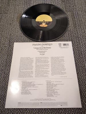 PLACIDO DOMINGO VIENNA CITY OF MY DREAMS (NM) DS-538280 LP VINYL RECORD - Thumbnail 2