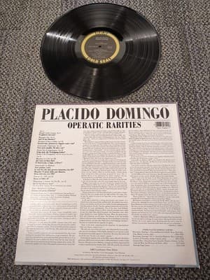 Placido Domingo - Operatic Rarities - 1983 RCA Gold Seal AGL1-4800 - EX Rare LP - Thumbnail 2
