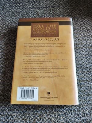 Larry Gatlin & Jeff Lenburg SIGNED All the Gold In California Hardcover COA - Thumbnail 2