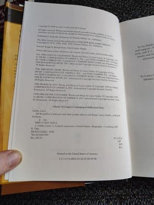 Larry Gatlin & Jeff Lenburg SIGNED All the Gold In California Hardcover COA - Thumbnail 5