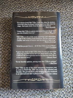 SIGNED Stutterin' Boy Autobiography of Mel Tillis 1984 Country Music HC/DJ - Thumbnail 2