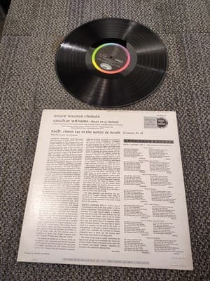 V Williams / Bach Mass in g / Christ Lay... Wagner Chorale *Capitol SP 8535 - Thumbnail 2
