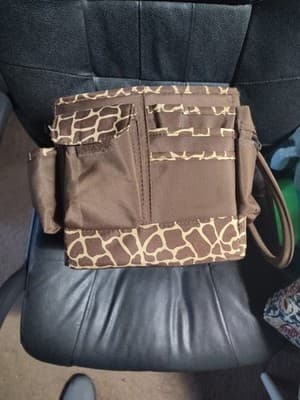 Giraffe print organizer with many Pockets and spaces to store Baby Items, Crafts - Thumbnail 4