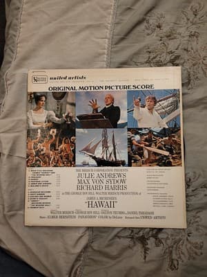 1966 James Michener's Hawaii - Original Motion Picture Score Vinyl Record Album - Thumbnail 2