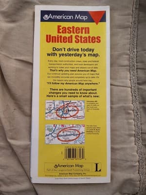 2004 American Map Eastern United States Travel Road Map~Box R31 - Thumbnail 2