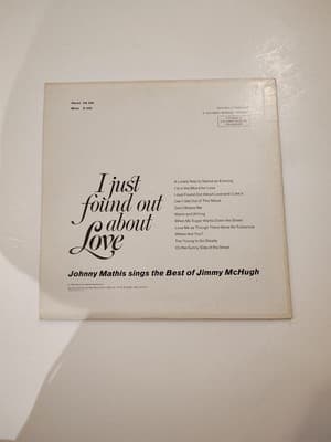 Johnny Mathis I Just Found Out About Love LP Vinyl Columbia Records OS 446 - Thumbnail 2