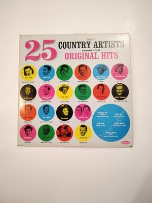 25 GREAT COUNTRY ARTISTS SINGING THEIR ORIGINAL HITS VINYL LP ARTISTIC LP-711