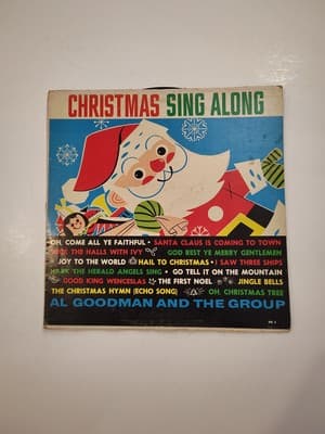 Christmas Sing Along Al Goodman & His Orchestra LP Premier XM-2 VG