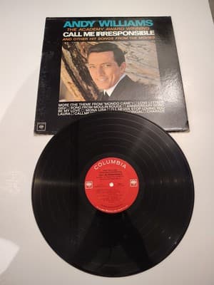 Andy Williams, Call Me Irresponsible LP Vinyl Record Columbia CL 2171 - Thumbnail 3