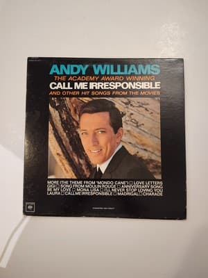 Andy Williams, Call Me Irresponsible LP Vinyl Record Columbia CL 2171
