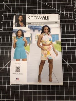 Know Me ME2030 Sewing Pattern Misses Dress & Romper By Mimi G Size 8-10-12-14-16
