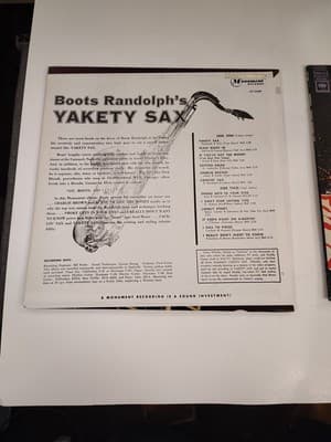 - BOOTS RANDOLPH ~ YAKETY SAX! LP VINYL COOL JAZZ MONUMENT SLP 18002 - Thumbnail 2