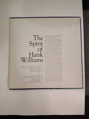 Hank Williams The Spirit Of Hank Williams LP Vinyl Record E-3955 MGM - Thumbnail 2