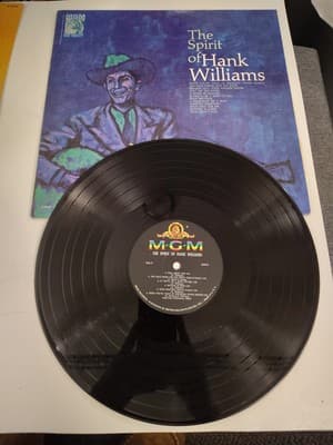 Hank Williams The Spirit Of Hank Williams LP Vinyl Record E-3955 MGM - Thumbnail 3
