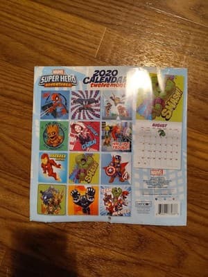 2020 Marvel Super Hero Adventures 12 Month Wall Calendar 10" X 20" LOWER PRICE - Thumbnail 2