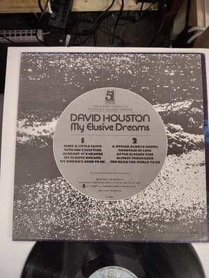DAVID HOUSTON LP MY ELUSIVE DREAMS 1979 51 WEST Q 16046 TERRE HAUTE 1ST PRESS - Thumbnail 2