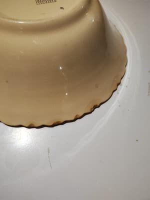 Franklinware Tan 57x-264 Warranted 22k Gold USA Vegetable Dish *Read Below* - Thumbnail 4