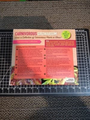 New - Unique Gardener Double Sphere Glass Terrarium - Carnivorous Growarium - Thumbnail 3