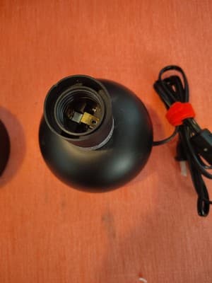 Sunbeam 30812594 Table Lamp X2 Matte Black 120VAC 40W Corded Electric. - Thumbnail 3