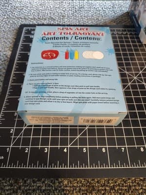2 units!Spin Art Mini Kit - Art Spinner, 3 Color Paints & 8 Sheets Of Cards - Thumbnail 2