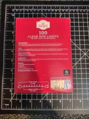 Holiday Time 100 Clear Incandescent Mini Lights - Thumbnail 2