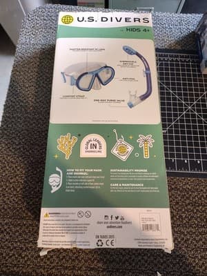 Toucan Jr Kids Boys 4+ Mask And Snorkeling Combo US Divers Blue - Thumbnail 3