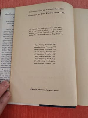 Practical Birth-Control Methods. Norman Himes & Abraham Stone 1938 1stEd 9thptg - Thumbnail 6