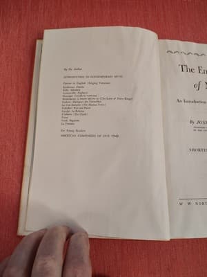 The Enjoyment of Music by Joseph Machlis,Shorter Revised Ed. 1963 Hardcover - Thumbnail 4