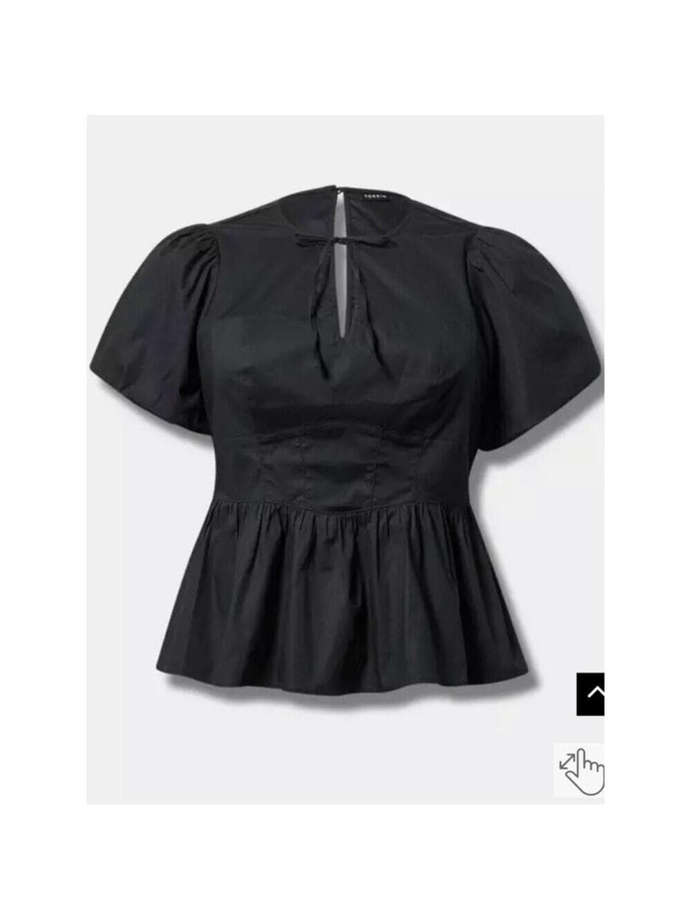 Torrid Peplum Sweetheart Top - Thumbnail 2