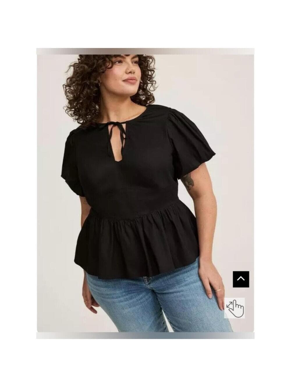 Torrid Peplum Sweetheart Top - Thumbnail 5