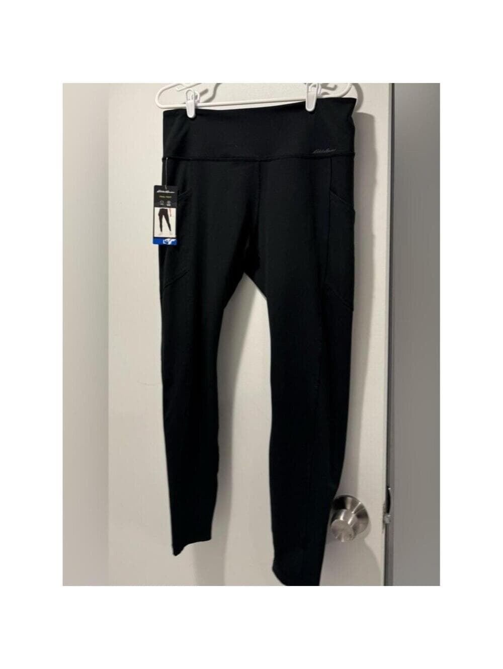 Eddie Bauer Black High-Rise Performance Tights - Thumbnail 2