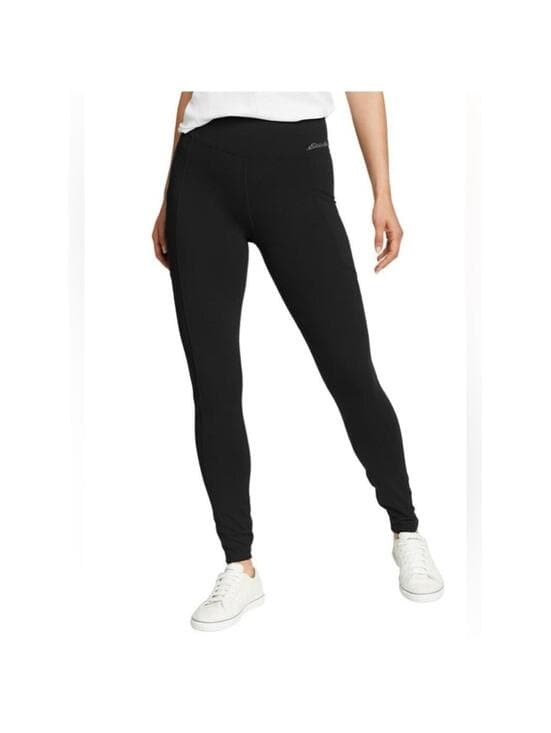 Eddie Bauer Black High-Rise Performance Tights - Thumbnail 6