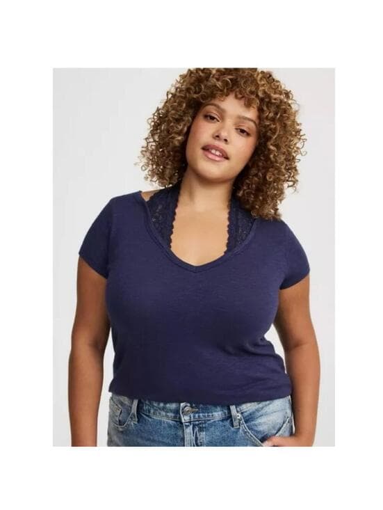 Torrid 2-Fer Lace Halter-Neck Tee - Thumbnail 5