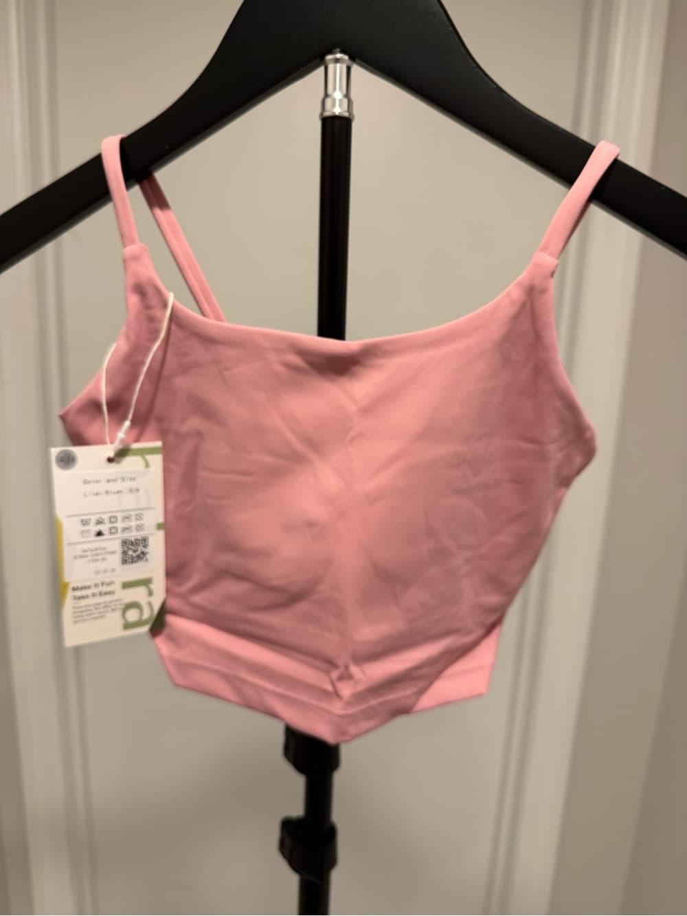 Halara Mom+Kid Collection- Girls Padded Workout Cropped Low Support Tank Top - Thumbnail 3