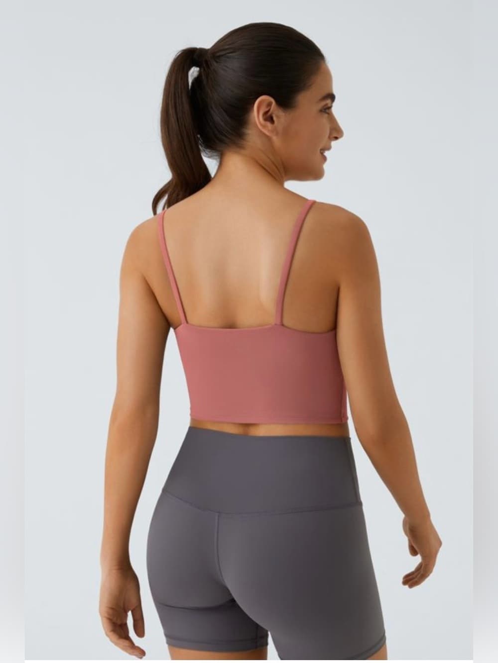 Halara Mom+Kid Collection- Girls Padded Workout Cropped Low Support Tank Top