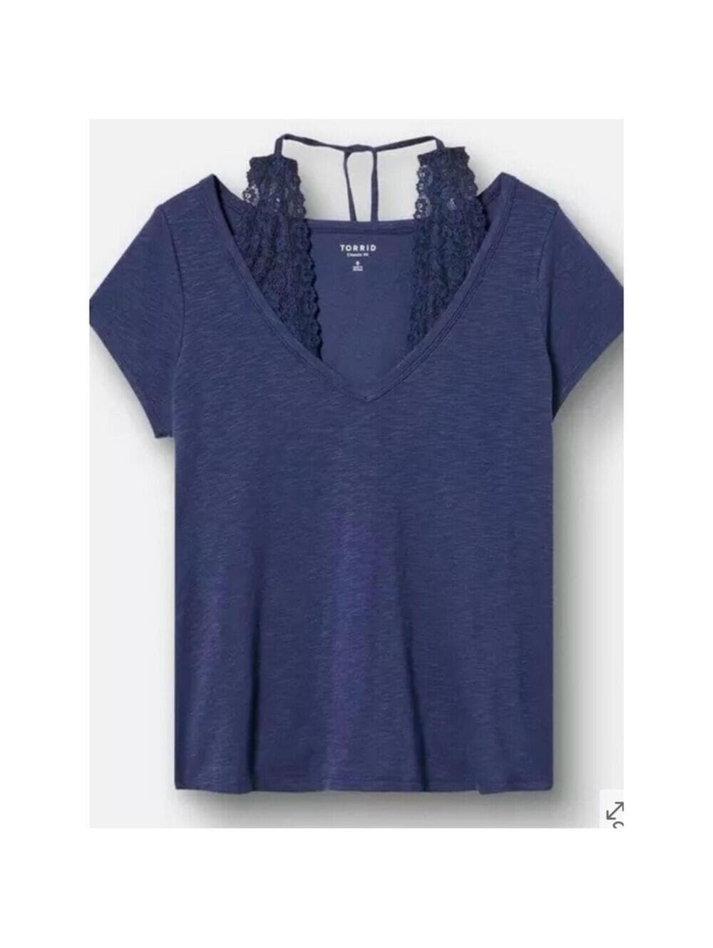 Torrid 2-Fer Lace Halter-Neck Tee - Thumbnail 3