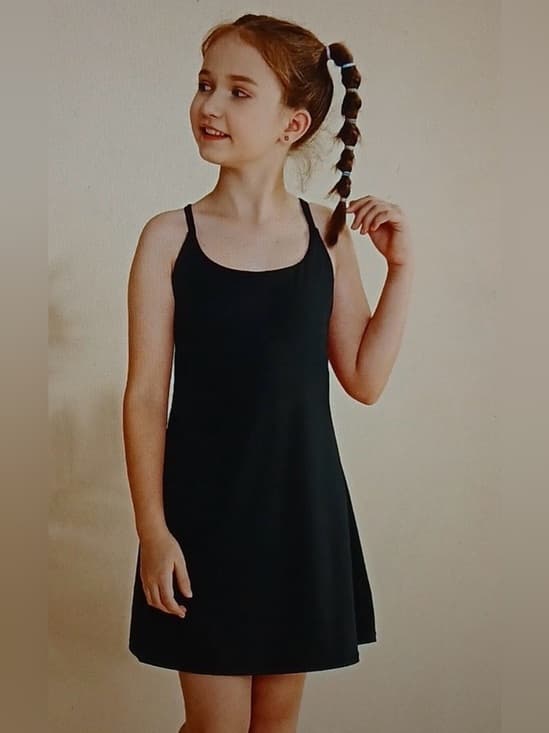 Halara Mom+Kid Collection- Girls SoftlyZero™ Plush Backless Active Dress - Thumbnail 9