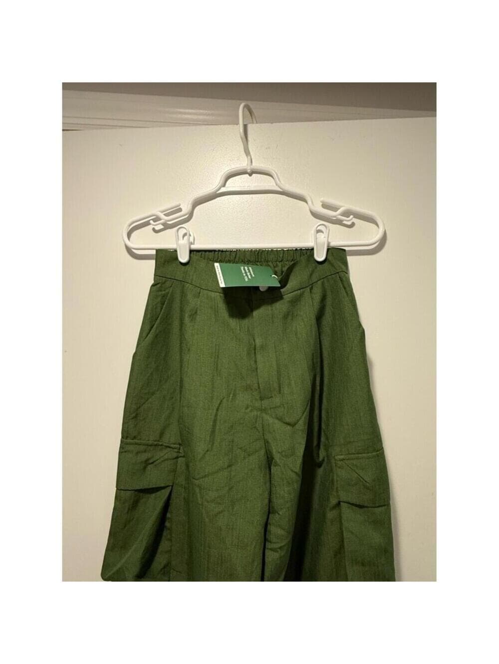 Halara Olive Green Wide-Leg Cargo Pants