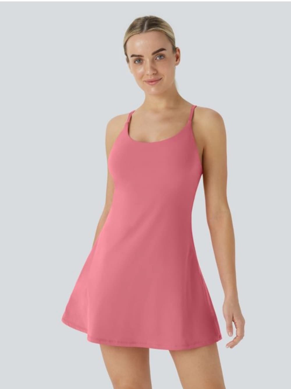 Halara Mom+Kid Collection- Girls SoftlyZero™ Plush Backless Active Dress - Thumbnail 8