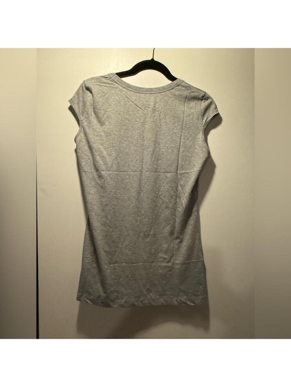 Fiorucci Gray Graphic Cap Sleeve Tee - Thumbnail 5